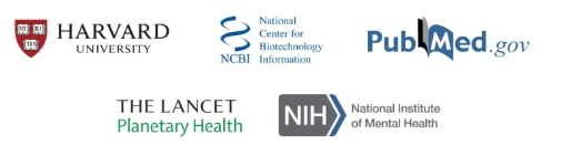 Scientific references including Harvard University, NCBI, PubMed, The Lancet and NIH